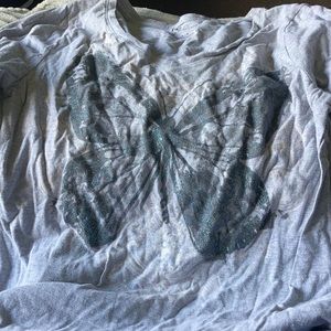 Hanes long sleeve butterfly shirt